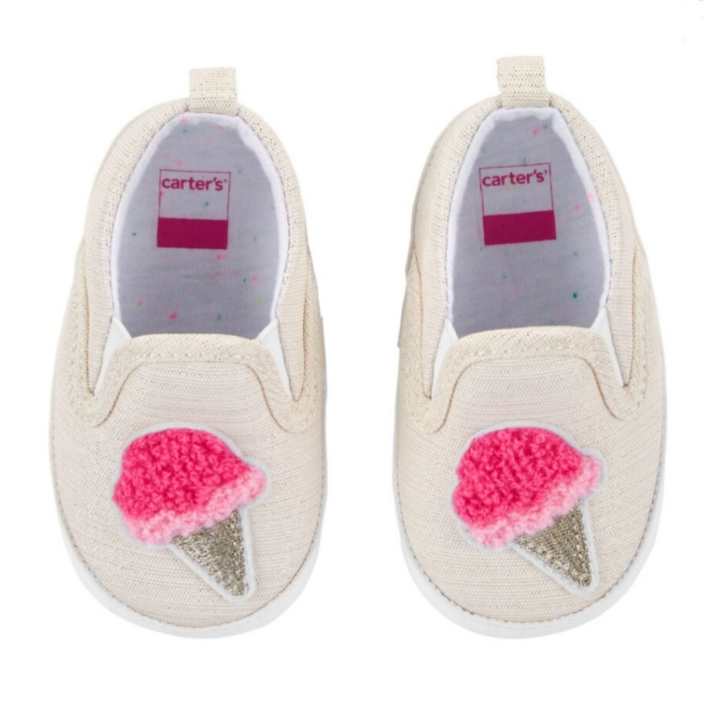 NEW Carter's Ice Cream Baby Shoes Size Newborn